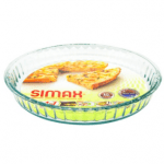 Форма для випічки Simax із термостійкого скла кругла рифлена 28X4см - image-0